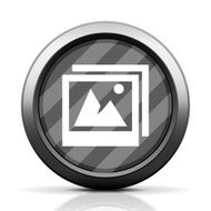 Photographs icon on a round button - EliteSeries