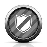 Shield icon on a round button - EliteSeries N2