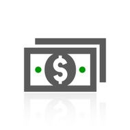 Money icon on a white background - FreshSeries