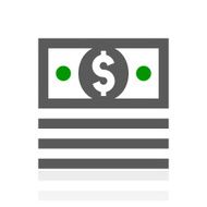Money icon on a white background - FreshSeries N2