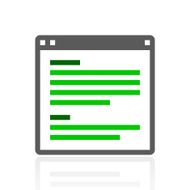 Application icon on a white background - FreshSeries