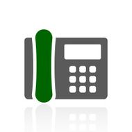 Office Telephone icon on a white background - FreshSeries