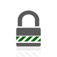 Padlock icon on a white background - FreshSeries