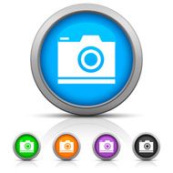 Digital Camera icon on round buttons - GlossSeries