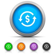 Exchange Rate icon on round buttons - GlossSeries