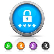 Security icon on round buttons - GlossSeries