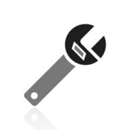 Wrench icon on a white background - PrimeSeries