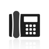 Office Telephone icon on a white background - PrimeSeries