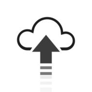 Cloud Computing icon on a white background - PrimeSeries