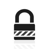 Padlock icon on a white background - PrimeSeries