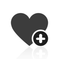 Heart icon on a white background - PrimeSeries