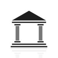 Bank icon on a white background - PrimeSeries N4