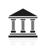 Bank icon on a white background - PrimeSeries N5