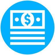 Money icon on a round button - RoundSeries