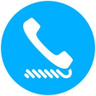 Telephone icon on a round button - RoundSeries