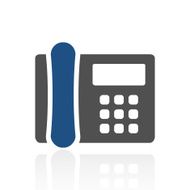 Office Telephone icon on a white background - RoyalSeries