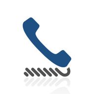 Telephone icon on a white background - RoyalSeries