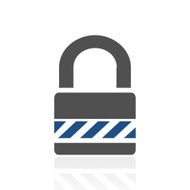 Padlock icon on a white background - RoyalSeries