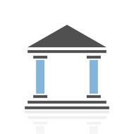 Bank icon on a white background - RoyalSeries N3