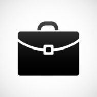 Briefcase icon on a white background - ShadeSeries