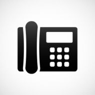 Office Telephone icon on a white background - ShadeSeries