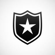 Shield icon on a white background - ShadeSeries