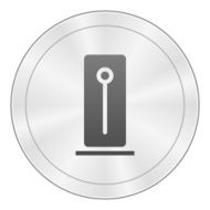 Hard Drive icon on a round button - SharpSeries