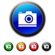 Digital Camera icon on round buttons - ShinedSeries