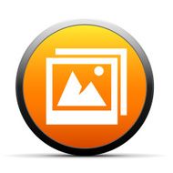 Photographs icon on a round button - SimpleSeries