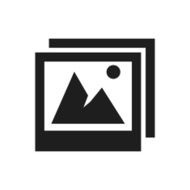 Photographs icon on a white background - SingleSeries