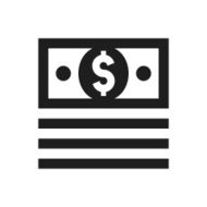 Money icon on a white background - SingleSeries N2
