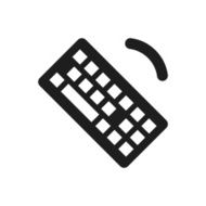 Computer Keyboard icon on a white background - SingleSeries