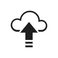 Cloud Computing icon on a white background - SingleSeries