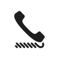 Telephone icon on a white background - SingleSeries