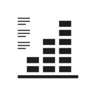 Bar Graph icon on a white background - SingleSeries N47