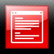 Application icon on a square button - SleekSeries