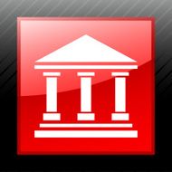 Bank icon on a square button - SleekSeries N5