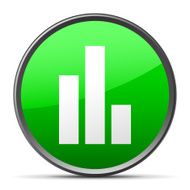 Bar Graph icon on a round button - SlenderSeries N45