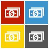 Money icon on square buttons - SquareSeries