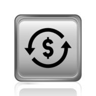 Exchange Rate icon on a square button - SteelSeries