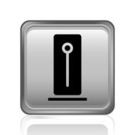 Hard Drive icon on a square button - SteelSeries