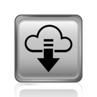 Cloud Computing icon on a square button - SteelSeries N2