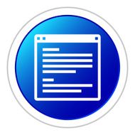 Application icon on a round button - StickerSeries
