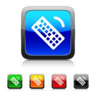 Computer Keyboard icon on color buttons - StyleSeries
