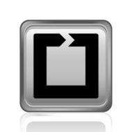 Chevron Chart icon on a square button - SteelSeries N2