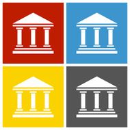 Bank icon on square buttons - SquareSeries N8