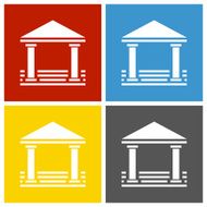 Bank icon on square buttons - SquareSeries N9