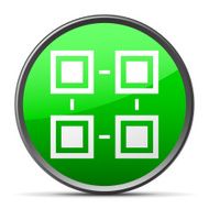 Flowchart icon on a round button - SlenderSeries N2