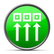Logistics icon on a round button - SlenderSeries
