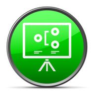 Projection Screen icon on a round button - SlenderSeries